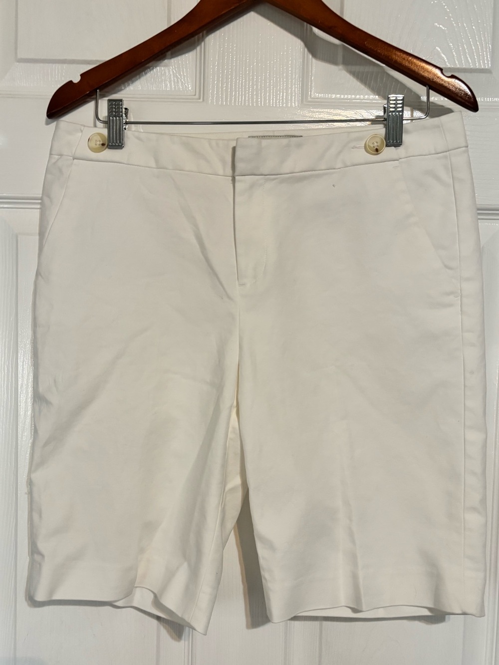 Banana Republic White Tailored Shorts 6